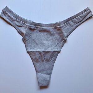 NWT/ Victoria's Secret Seamless Light Gray Thong Panties